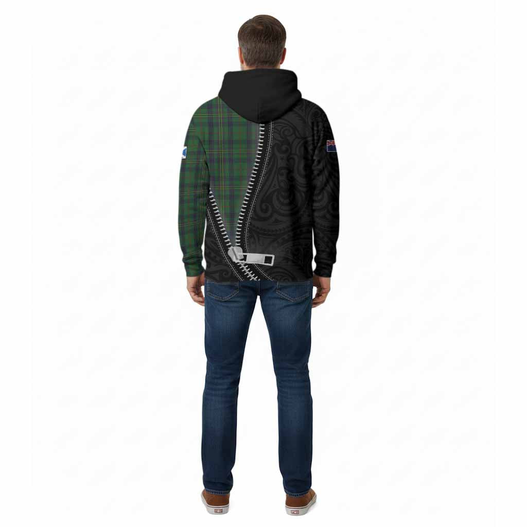 Kennedy Tartan Cotton Hoodie New Zealand Pattern Unique Zipper Stylized
