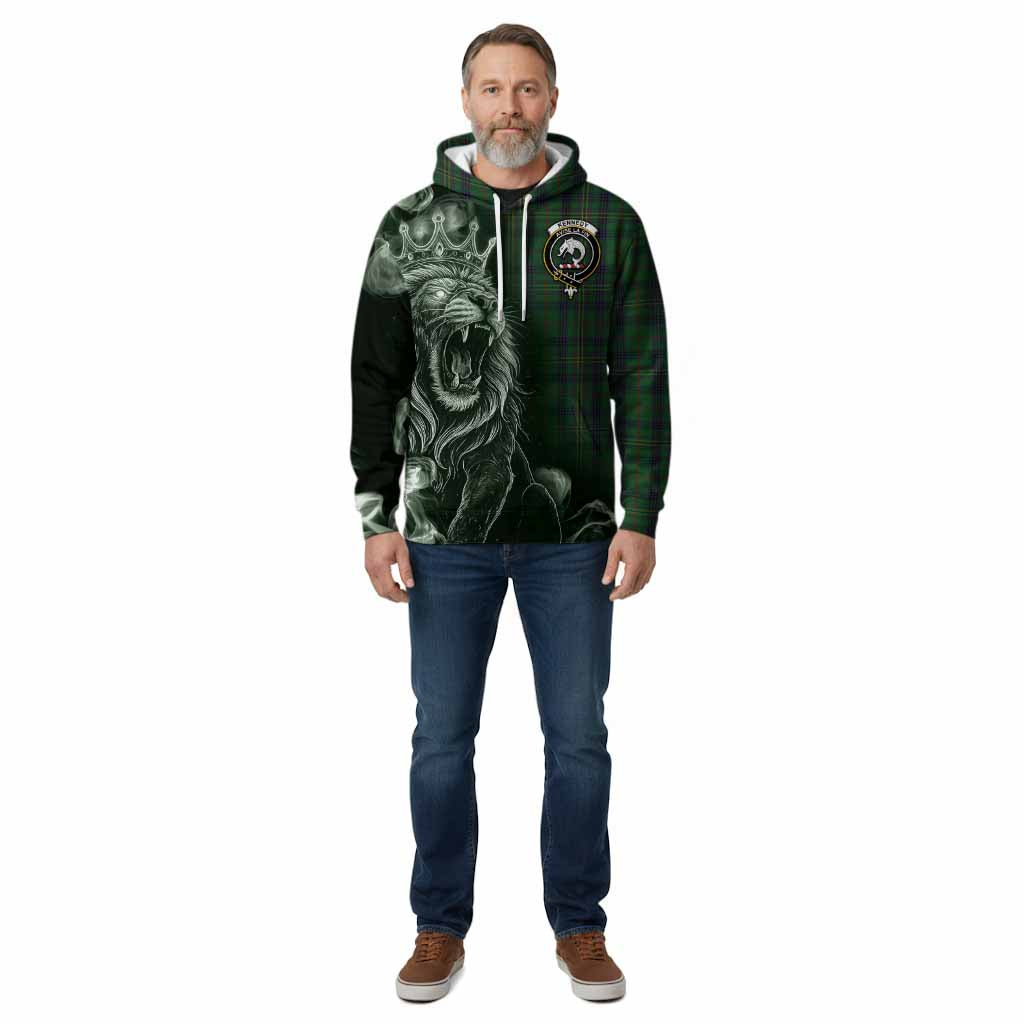 Kennedy Tartan Cotton Hoodie Roaring Lion Heritage
