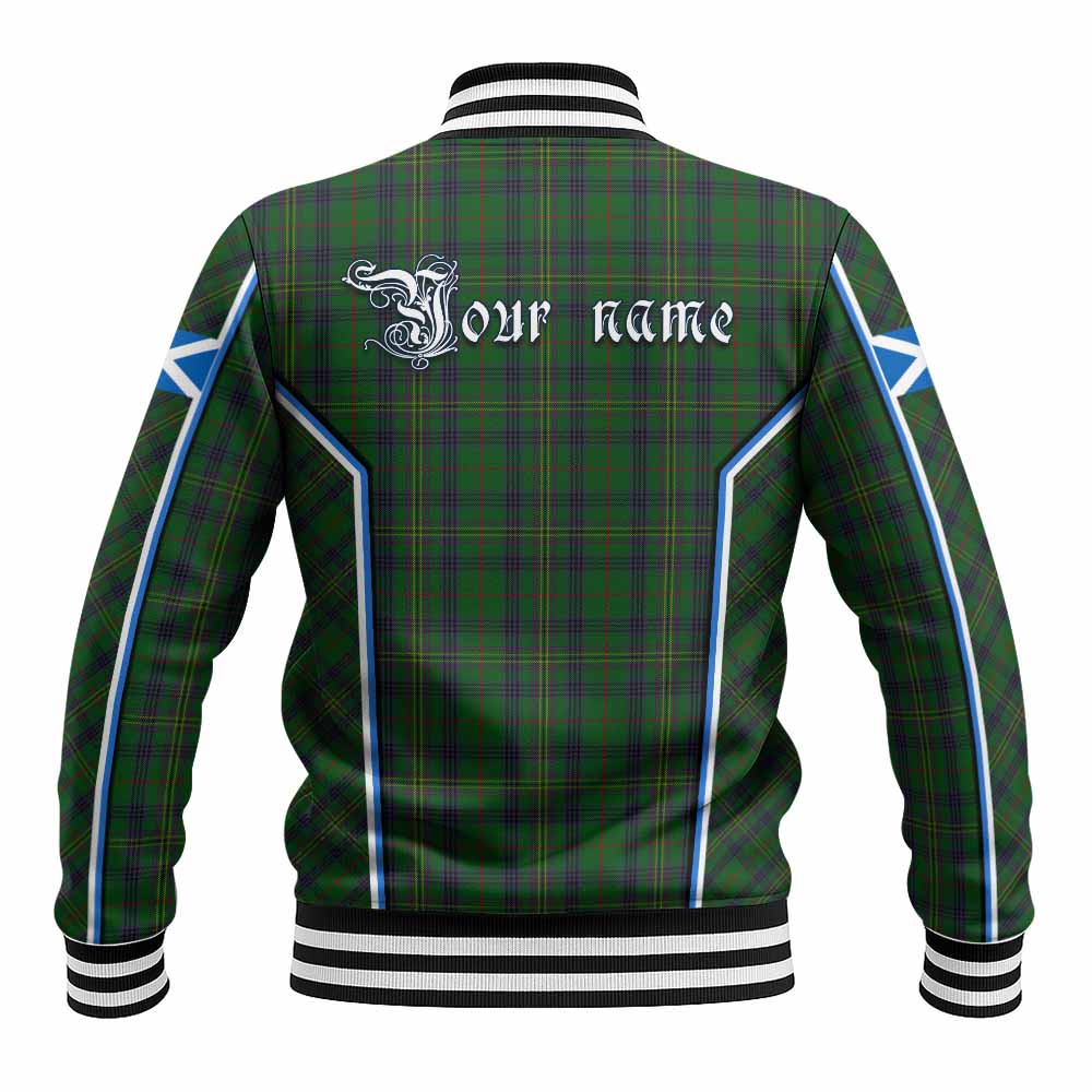Kennedy Tartan Crest Baseball Jacket Scotland Coat of Arm Flag Style - Tartan Vibes Clothing