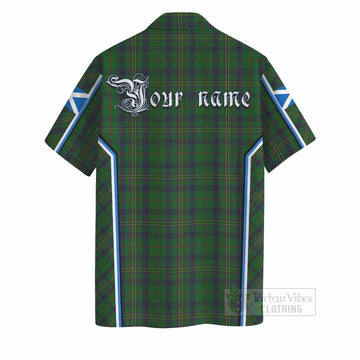 Kennedy Tartan Crest Hawaiian Shirt Scotland Coat of Arm Flag Style - Tartan Vibes Clothing