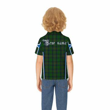 Kennedy Tartan Crest Kid Polo Shirt Scotland Coat of Arm Flag Style - Tartan Vibes Clothing