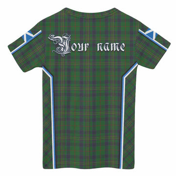 Kennedy Tartan Crest Kid T-shirt Scotland Coat of Arm Flag Style - Tartan Vibes Clothing