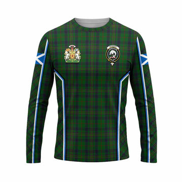 Kennedy Tartan Crest Long Sleeve T-Shirt Scotland Coat of Arm Flag Style - Tartan Vibes Clothing