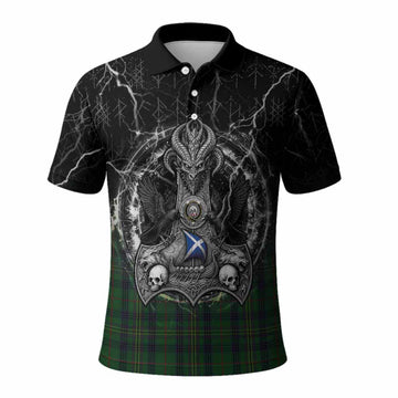 Kennedy Tartan Crest Polo Shirt Celtic Odin's Raven Legacy