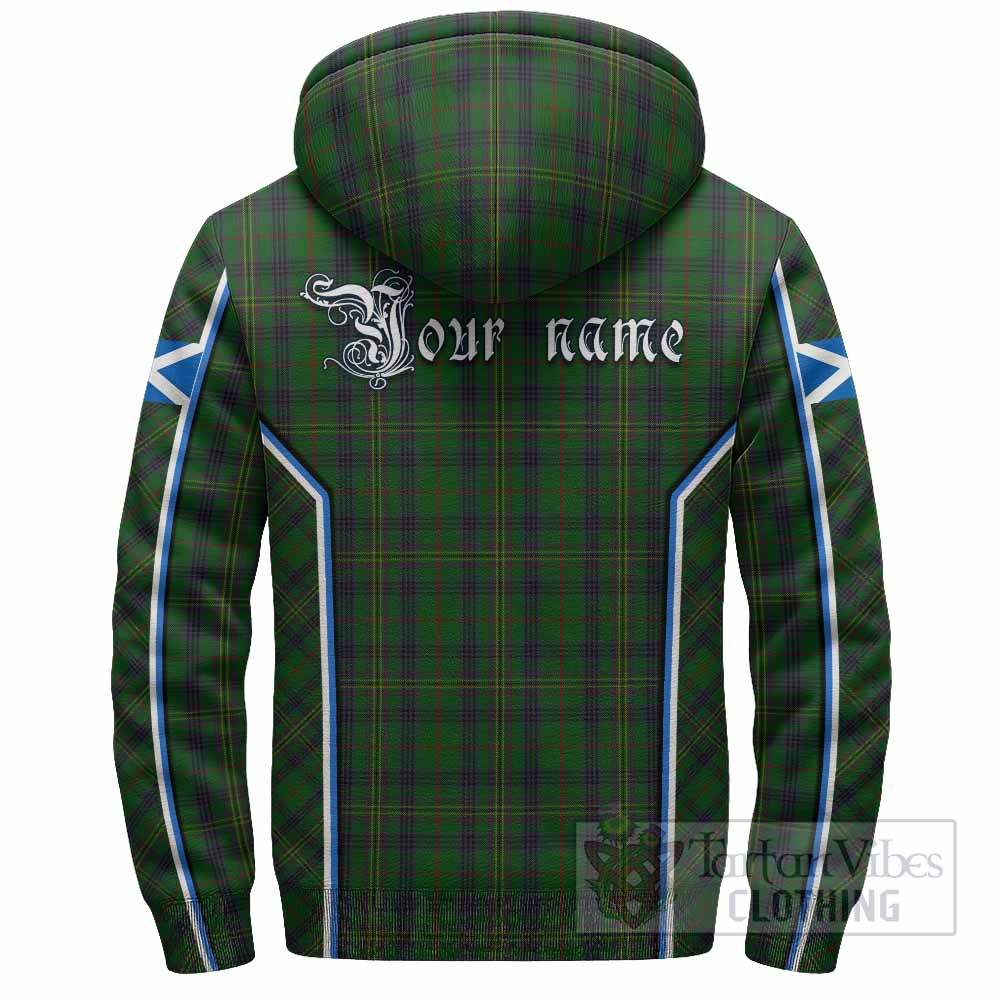 Kennedy Tartan Crest Sherpa Hoodie Scotland Coat of Arm Flag Style - Tartan Vibes Clothing
