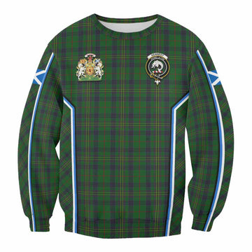Kennedy Tartan Crest Sweatshirt Scotland Coat of Arm Flag Style