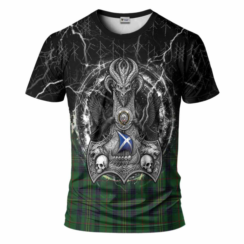 Kennedy Tartan Crest T-Shirt Celtic Odin's Raven Legacy
