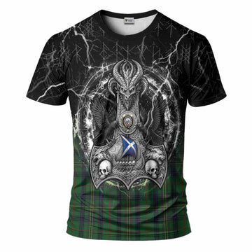 Kennedy Tartan Crest T-Shirt Celtic Odin's Raven Legacy