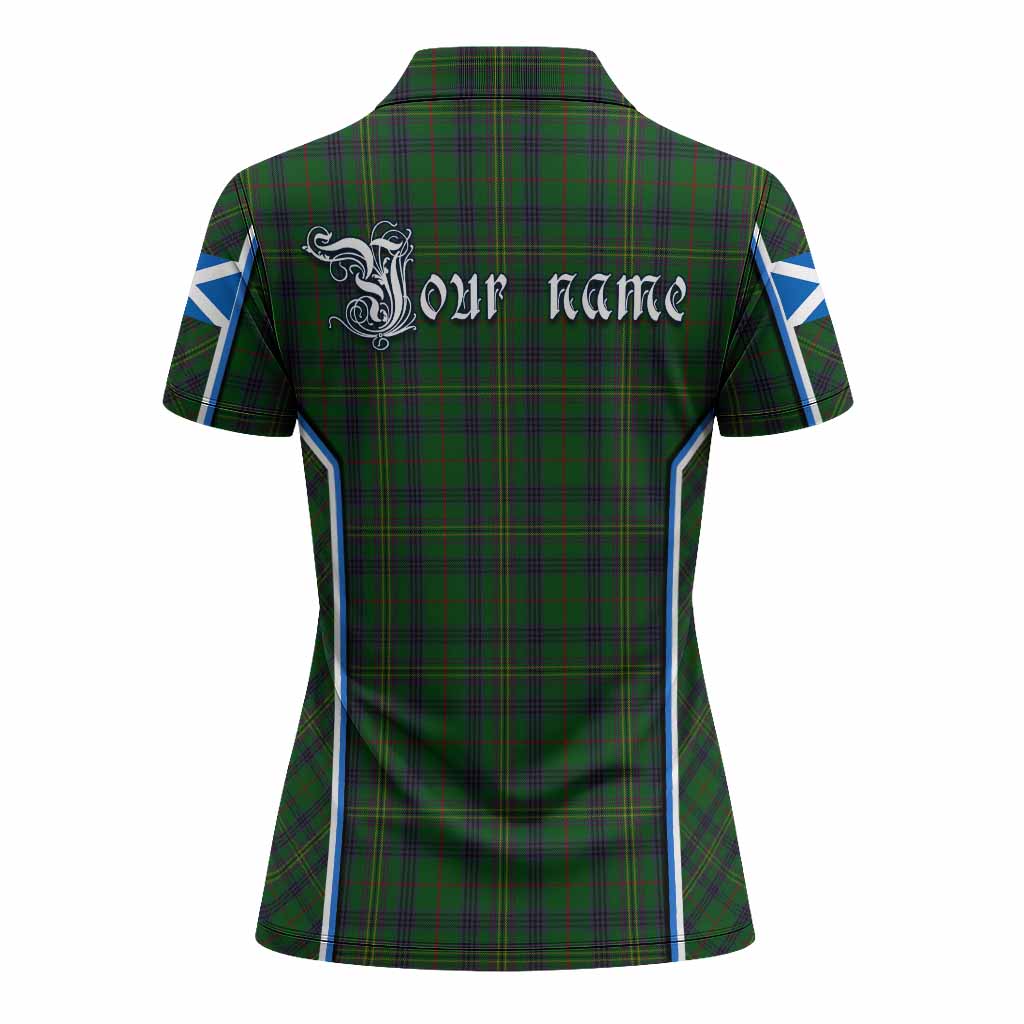 Kennedy Tartan Crest Women's Polo Shirt Scotland Coat of Arm Flag Style - Tartan Vibes Clothing