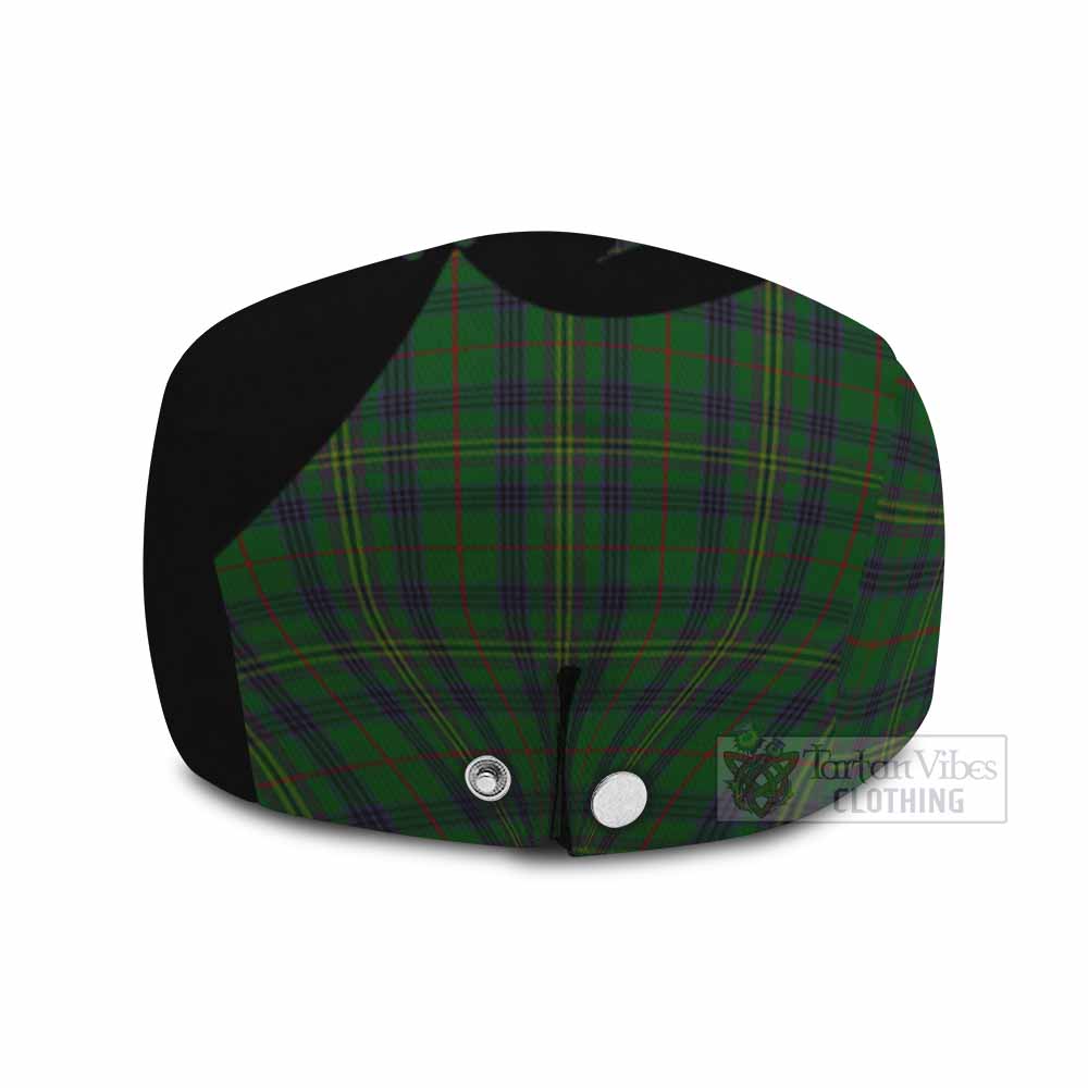Kennedy Tartan Family Crest Flat Cap, Jeff Cap Scotland Thistle Floral