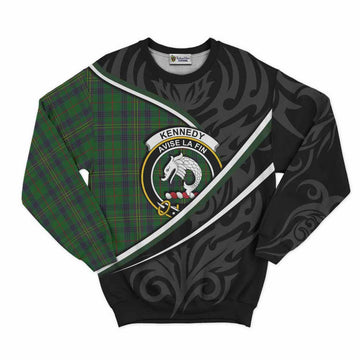 Kennedy Tartan Family Crest Sweatshirt Celtic Scottish Thistle Floral