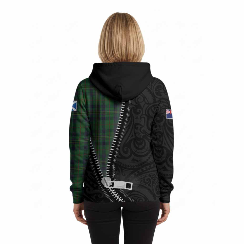 Kennedy Tartan Hoodie New Zealand Pattern Unique Zipper Stylized