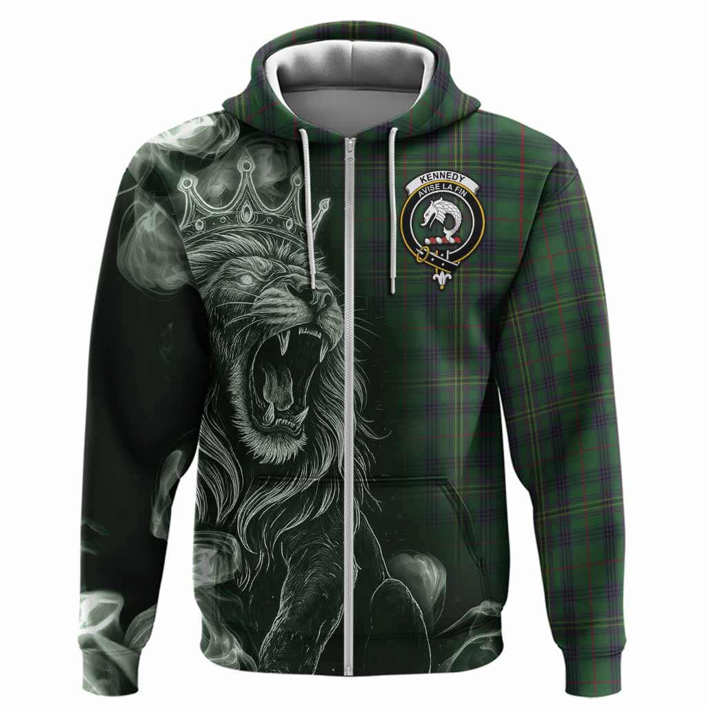 Kennedy Tartan Hoodie Roaring Lion Heritage