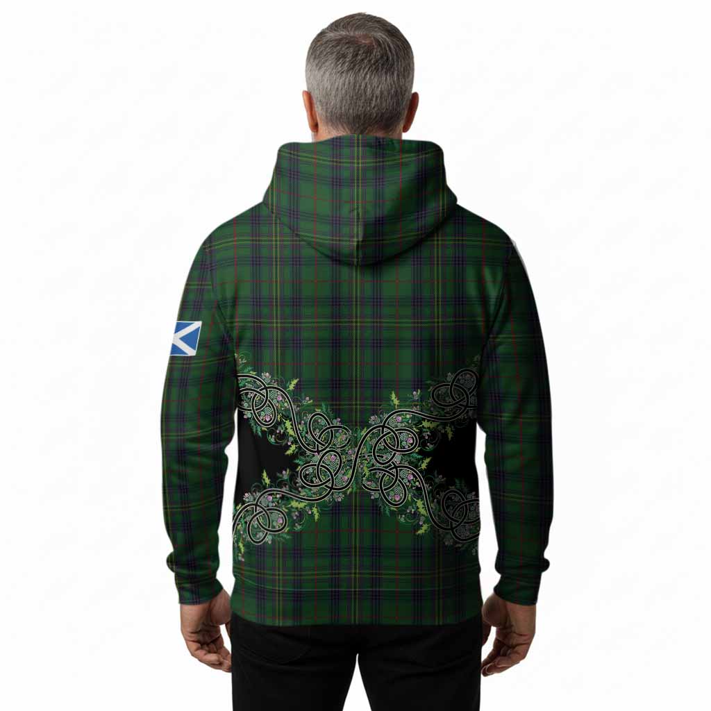 Kennedy Tartan Hoodie Thistle Scottish Spirit