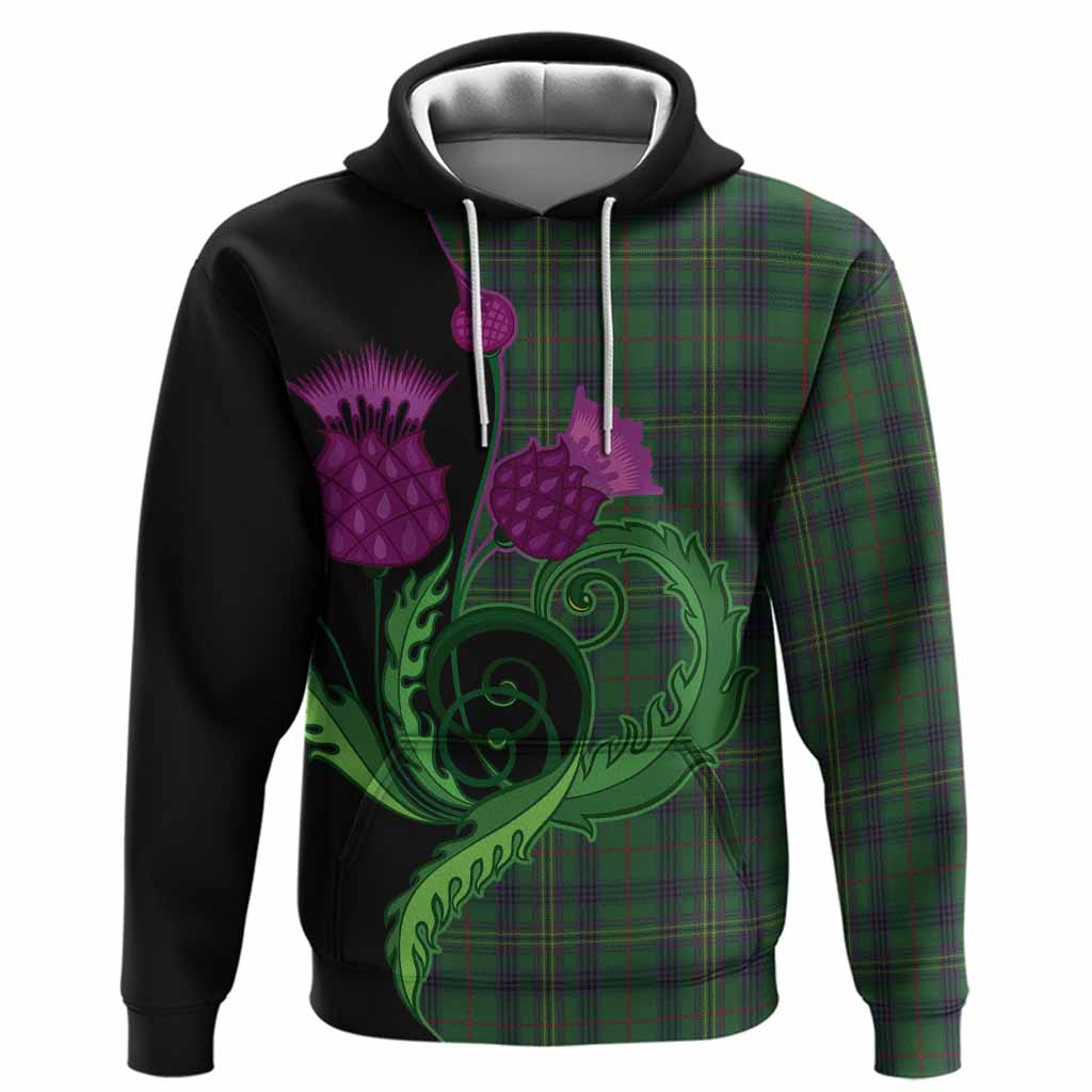 Kennedy Tartan Hoodie Traditional Scottish Thistle