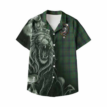 Kennedy Tartan Kid Hawaiian Shirt Roaring Lion Heritage