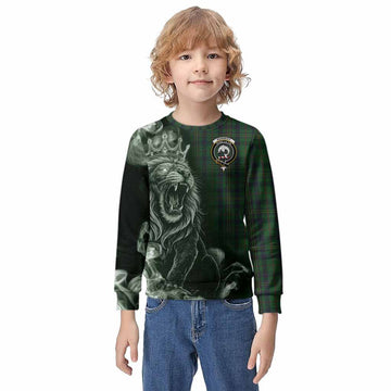 Kennedy Tartan Kid Knitted Sweatshirt Roaring Lion Heritage