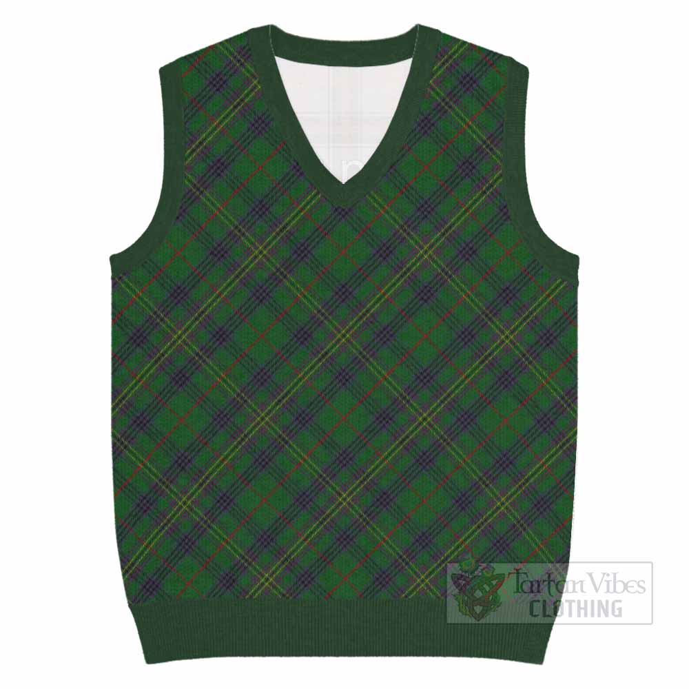 Kennedy Tartan  Knitted V-Neck Vest Cross Style