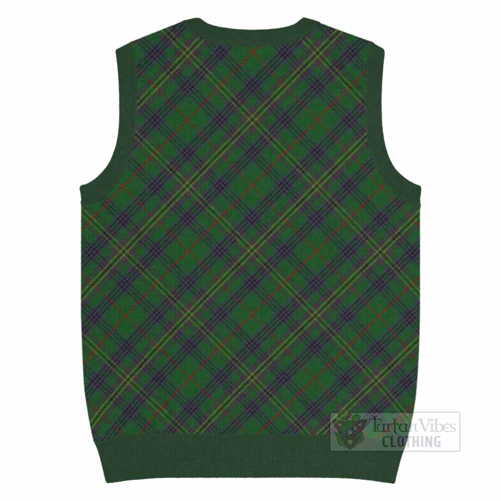 Kennedy Tartan  Knitted V-Neck Vest Cross Style