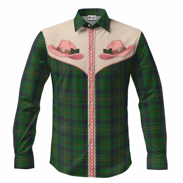 Kennedy Tartan Long Sleeve Button Shirts Wee Coo Cowgirl Cute Style