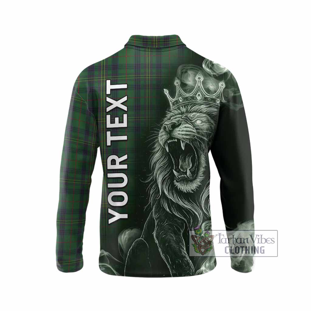Kennedy Tartan Long Sleeve Polo Shirt Roaring Lion Heritage