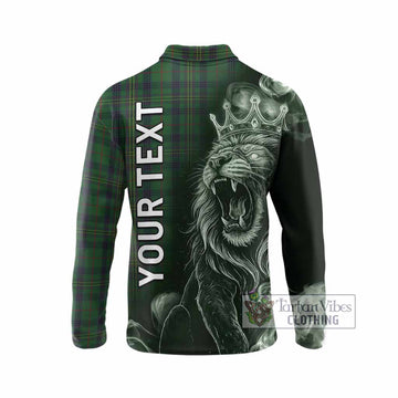 Kennedy Tartan Long Sleeve Polo Shirt Roaring Lion Heritage