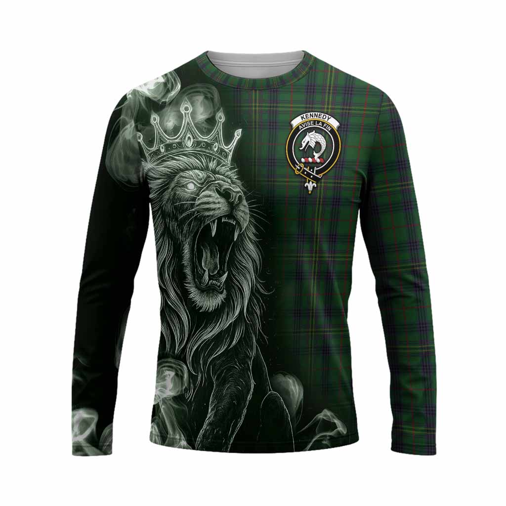 Kennedy Tartan Long Sleeve T-Shirt Roaring Lion Heritage