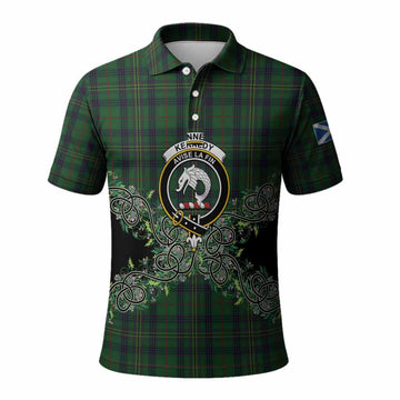 Kennedy Tartan Polo Shirt Thistle Scottish Spirit