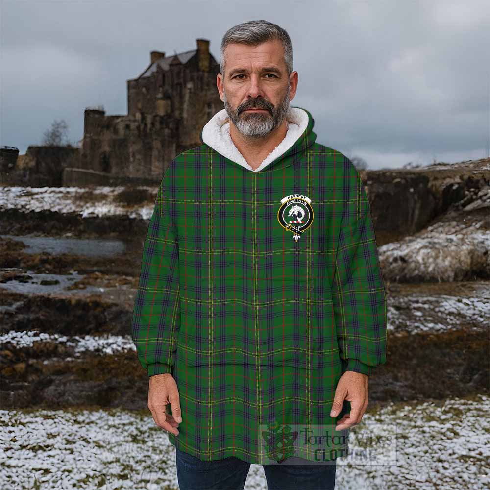 Kennedy Tartan Wearable Blanket with Family Crest - Tartan Vibes Clothing