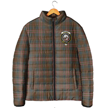 Kennedy Weathered Tartan Padded Jacket with Family Crest