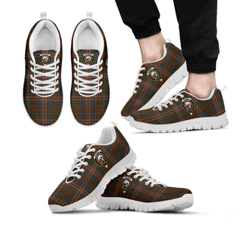 Kennedy Weathered Tartan Sneakers with Family Crest