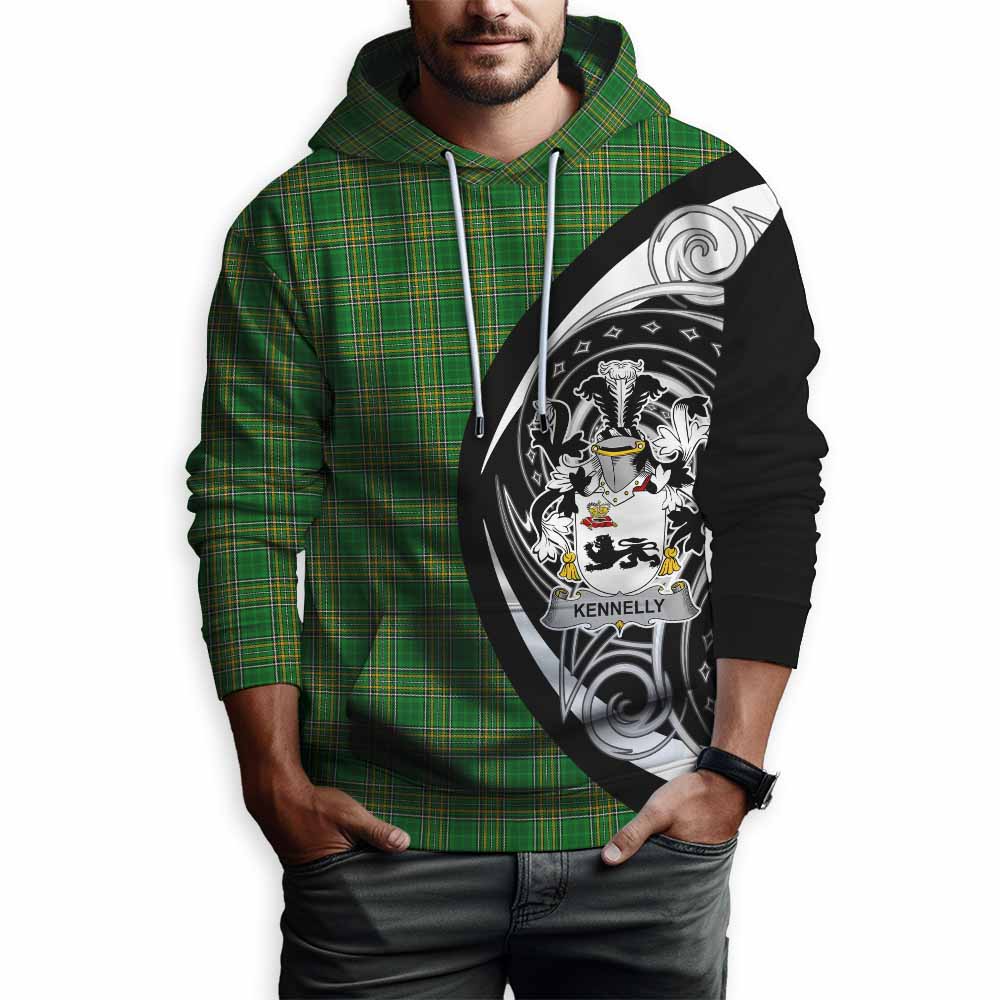 Kennelly Irish Clan Hoodie Celtic Circle Style Pullover Hoodie - Tartan Vibes Clothing