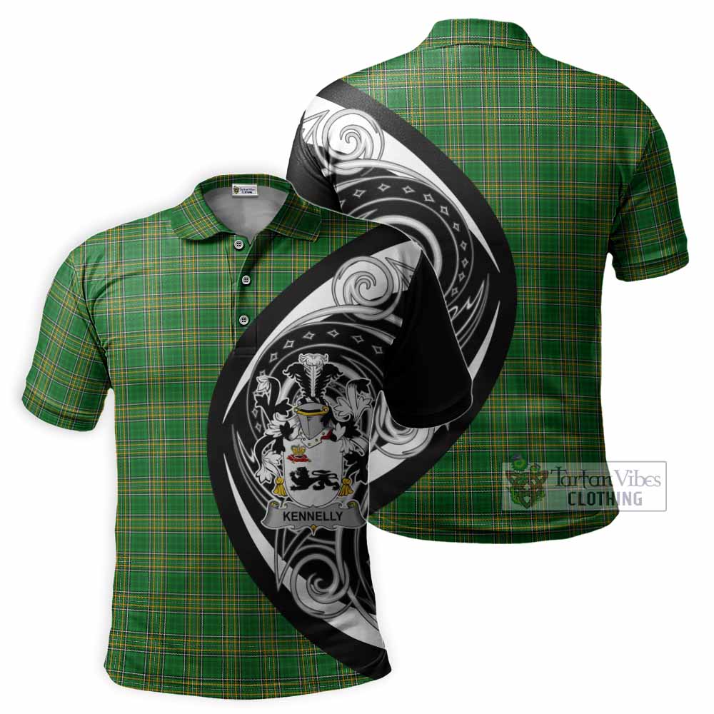 Kennelly Irish Clan Polo Shirt Celtic Circle Style - Tartan Vibes Clothing