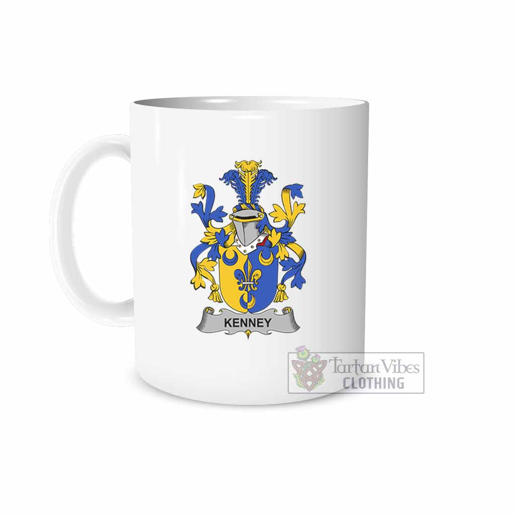 Kenney Irish Clan Coat of Arms Ceramic Mug White - 2D-tartanvibesclothing