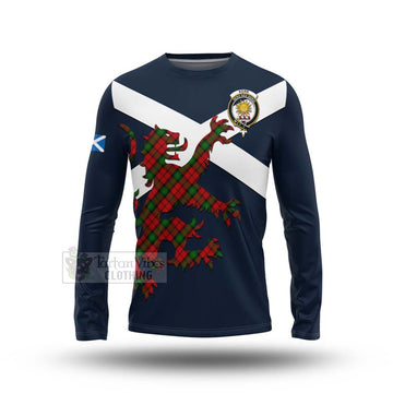 Kerr Tartan Lion Rampant Long Sleeve T-Shirt Proudly Display Your Heritage with Alba Gu Brath and Clan Name
