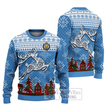 Kerr Clan Christmas Ugly Sweater Celtic Reindeer Style