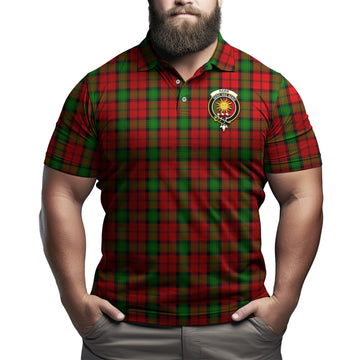 Kerr Tartan Men's Polo Shirt with Family Crest