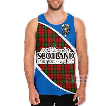 Tartan Vibes Clothing Kerr Family Crest Tartan Men's Tank Top Celebrate Saint Andrew's Day in Style