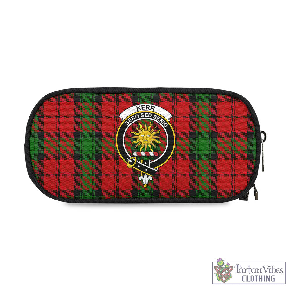 Tartan Vibes Clothing Kerr Tartan Pen and Pencil Case with Family Crest