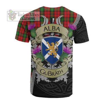 Tartan Vibes Clothing Kerr Tartan Family Crest Cotton T-shirt Lion Rampant Royal Thistle Shield Celtic Inspired