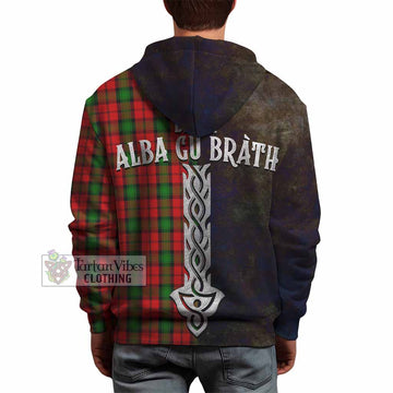 Kerr Tartan Family Crest Hoodie Alba Gu Brath Be Brave Lion Ancient Style