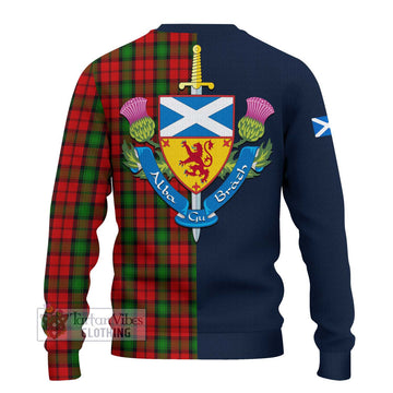 Kerr Tartan Ugly Sweater Alba with Scottish Lion Royal Arm Half Style