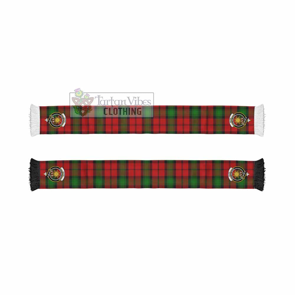 Tartan Vibes Clothing Kerr Tartan Ruffneck Scarf with Family Crest