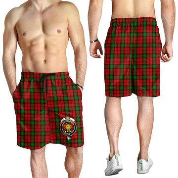 Kerr Tartan Mens Shorts with Family Crest