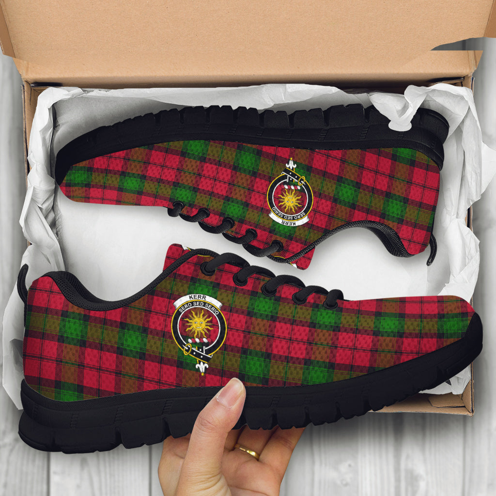 Kerr Tartan Sneakers with Family Crest - Tartan Vibes Clothing