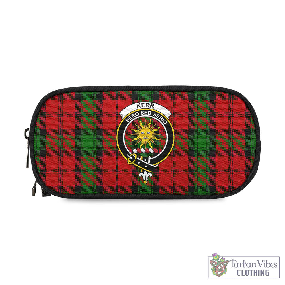 Tartan Vibes Clothing Kerr Tartan Pen and Pencil Case with Family Crest
