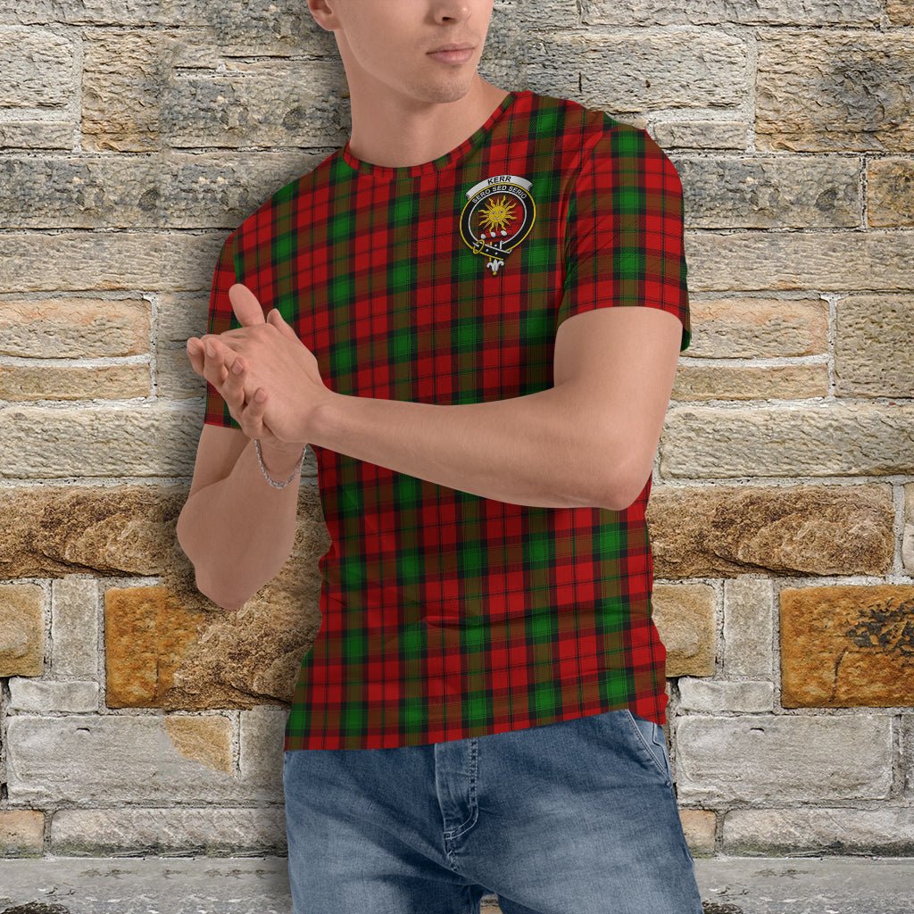 Kerr Tartan T-Shirt with Family Crest - Tartan Vibes Clothing