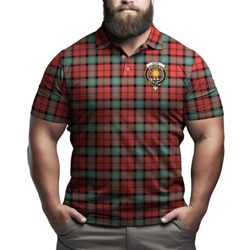 Kerr Ancient Tartan Men's Polo Shirt with Family Crest