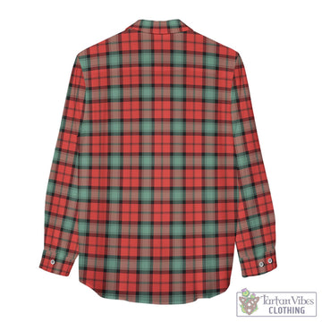Kerr Ancient Tartan Womens Casual Shirt with Family Crest