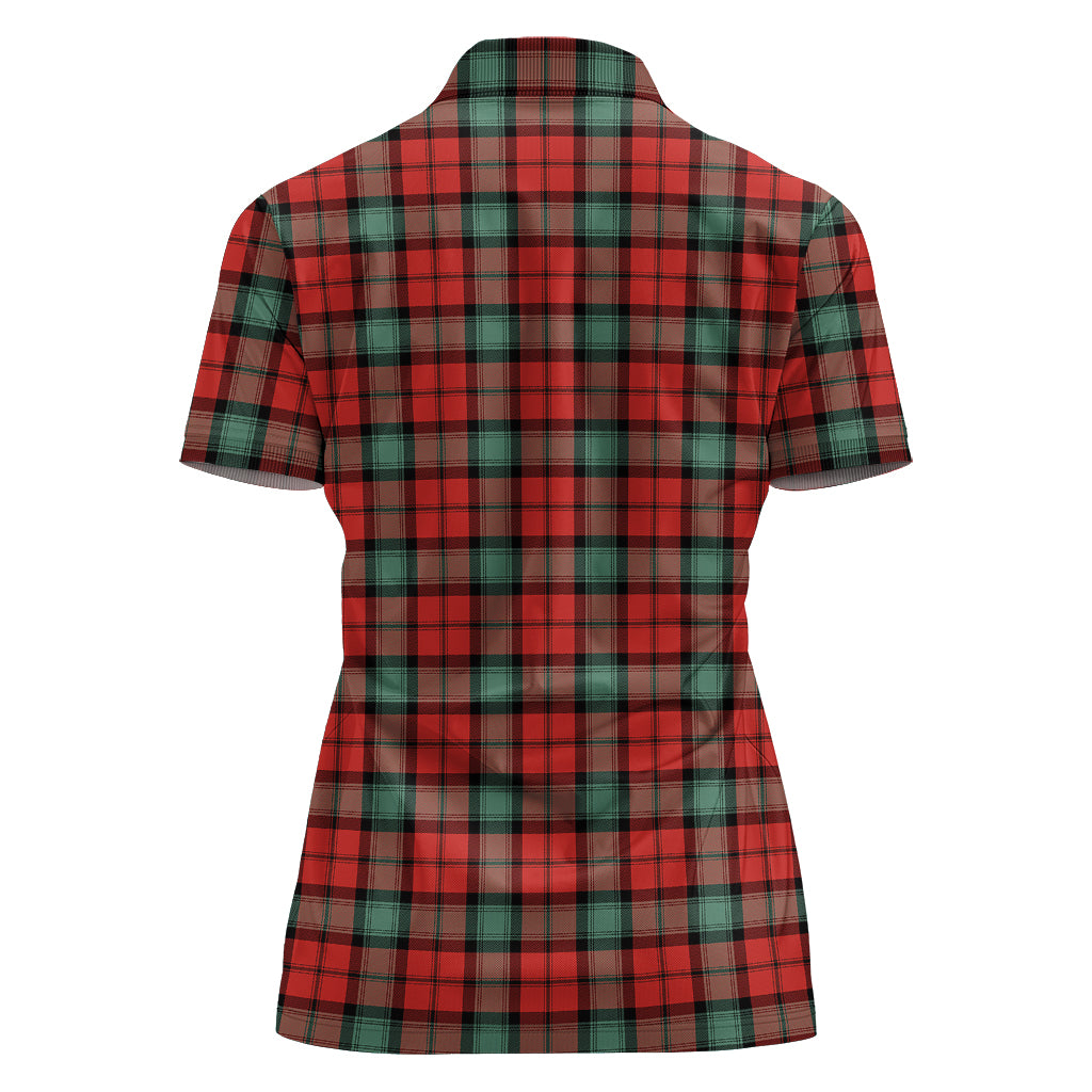kerr-ancient-tartan-polo-shirt-with-family-crest-for-women